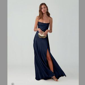 Fame and Partners Strappy Draped Gown